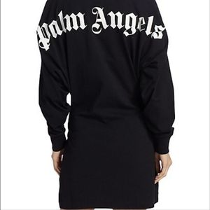 Palm Angels Classic Logo Cotton Mini Dress